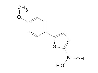 Chemical structure of [5-(4-methoxyphenyl)-2-thienyl]boronic acid