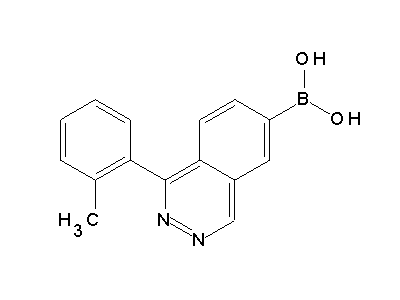 Chemical structure of 1-o-tolylphthalazin-6-ylboronic acid