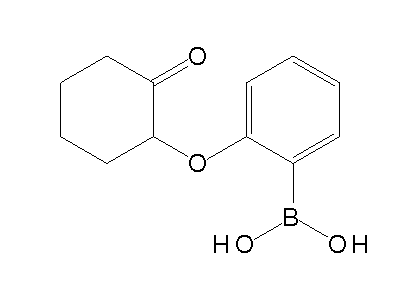 Chemical structure of 2-(2-oxocyclohexyloxy)phenylboronic acid