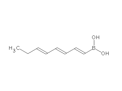 Chemical structure of octa-1,3,5-trienylboronic acid