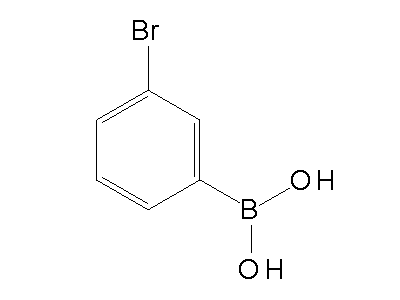 Chemical structure of 3-bromophenylboronic acid