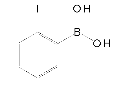 Chemical structure of 2-iodophenylboronic acid