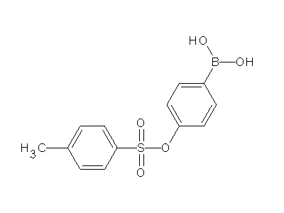 Chemical structure of 4-(tosyloxy)phenylboronic acid