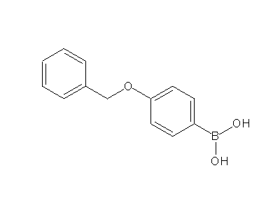 Chemical structure of 4-Phenylmethyloxy-phenylboronic acid