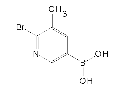 Chemical structure of 2-bromo-3-methyl-5-pyridylboronic acid