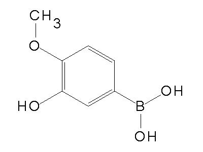 Chemical structure of 3-hydroxy-4-methoxyphenylboronic acid