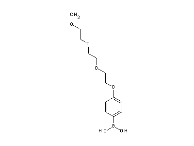 Chemical structure of 4-tris-ethoxy(methoxy)phenylboronic acid
