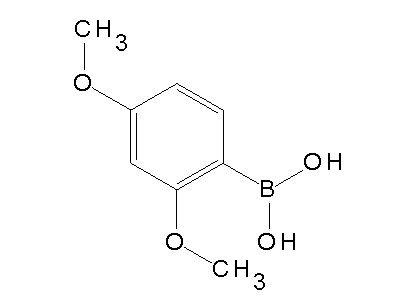 Chemical structure of 2,4-Dimethoxyphenylboronic acid