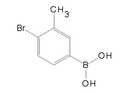 Chemical structure of 4-bromo-3-methylphenyl boronic acid