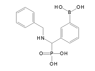Chemical structure of N-benzylamino-3-boronbenzylphosphonic acid