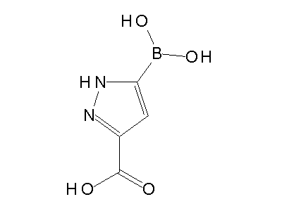 Chemical structure of 5-borono-1H-pyrazole-3-carboxylic acid