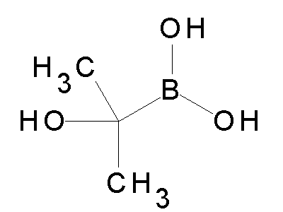 Chemical structure of (1-hydroxy-1-methyl-ethyl)-boronic acid