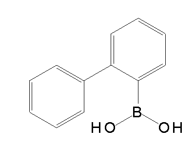 Chemical structure of 2-biphenylboronic acid
