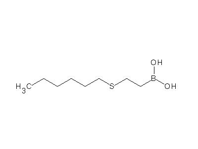 Chemical structure of 2-hexylsulfanylethylboronic acid