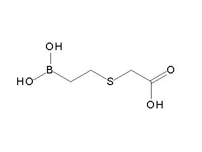 Chemical structure of 2-(2-boronoethylsulfanyl)acetic acid
