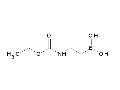 Chemical structure of (2-dihydroxyboranyl-ethyl)-carbamic acid ethyl ester