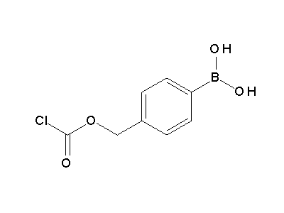 Chemical structure of p-Dihydroxyborylbenzyloxycarbonylchlorid