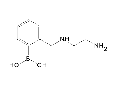 Chemical structure of [2-[(2-aminoethylamino)methyl]phenyl]boronic acid