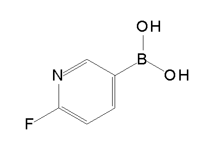 Chemical structure of 2-fluoro-5-pyridylboronic acid