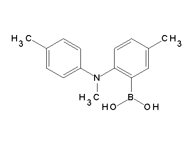 Chemical structure of [2-(N,4-dimethylanilino)-5-methylphenyl]boronic acid