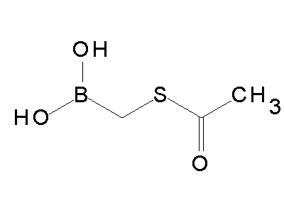 Chemical structure of acetylsulfanylmethylboronic acid