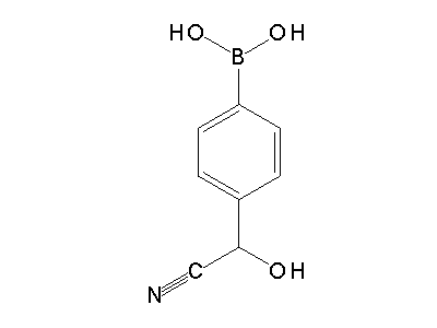 Chemical structure of 4-Dihydroxyboryl-mandelonitril