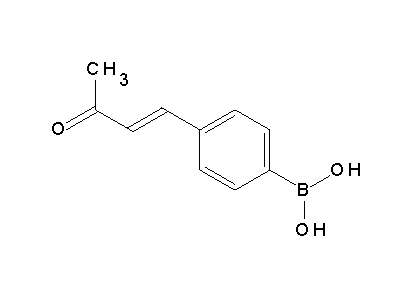 Chemical structure of 4-(4-Dihydroxyboryl-phenyl)-but-3-en-2-on