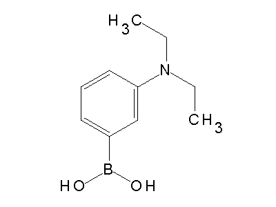 Chemical structure of N,N-diethyl-3-dihydroxyboranyl-aniline