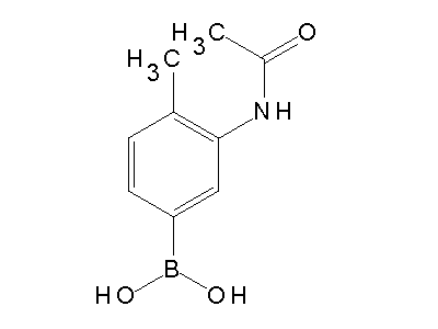 Chemical structure of Dihydroxy-(3-acetamino-4-methyl-phenyl)-boran