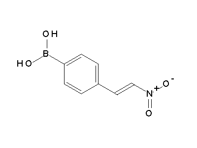 Chemical structure of Dihydroxy-[4-(2-nitro-vinyl)-phenyl]-boran