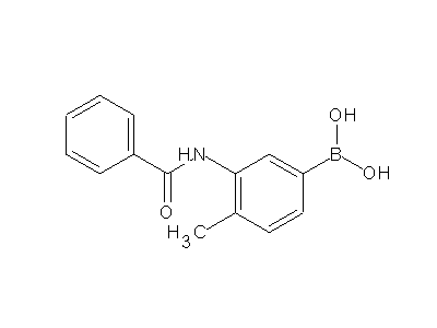 Chemical structure of Dihydroxy-(3-benzamino-4-methyl-phenyl)-boran