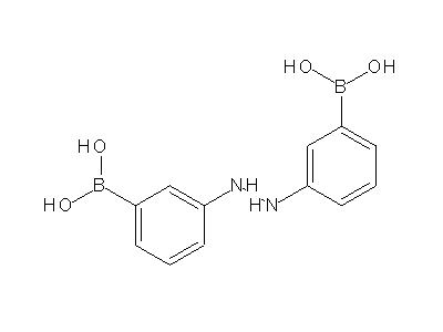 Chemical structure of N,N'-Bis-(3-dihydroxyboryl-phenyl)-hydrazin