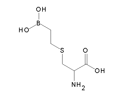Chemical structure of 2-amino-3-(2-boronoethylsulfanyl)propanoic acid