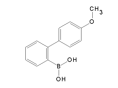 Chemical structure of [2-(4-methoxyphenyl)phenyl]boronic acid