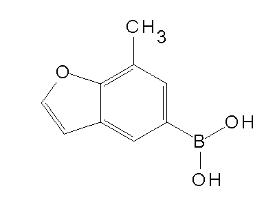 Chemical structure of 7-methylbenzofuran-5-ylboronic acid