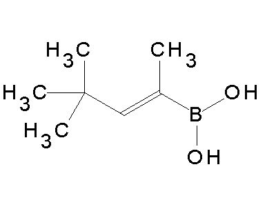Chemical structure of [(Z)-4,4-dimethylpent-2-en-2-yl]boronic acid