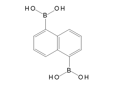 Chemical structure of 1,5-bis(naphthalenylboronic acid)