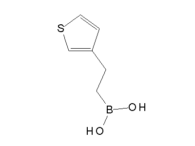 Chemical structure of thiophene-3-ethylboronic acid