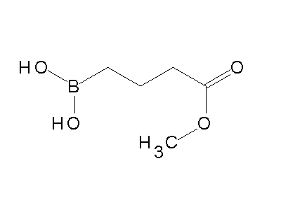 Chemical structure of 4-methoxy-4-oxobutylboronic acid
