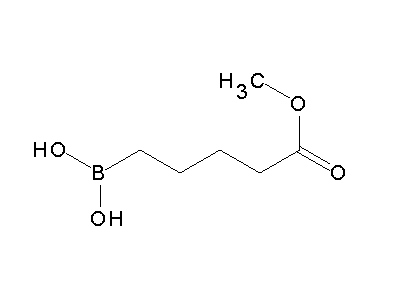 Chemical structure of 5-methoxy-5-oxopentylboronic acid