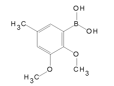 Chemical structure of 2,3-dimethoxy-5-methylphenylboronic acid
