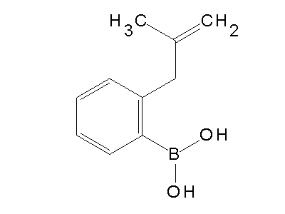 Chemical structure of 2-methallylbenzeneboronic acid