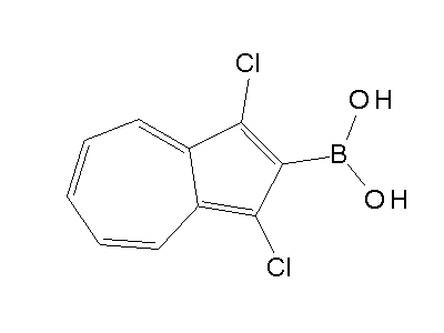 Chemical structure of 1,3-dichloro-2-azulenylboronic acid
