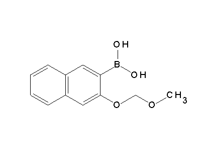Chemical structure of 3-methoxymethoxy-2-naphthylboronic acid