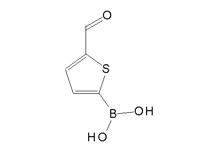 Chemical structure of 5-Formyl-2-thienylboronic acid