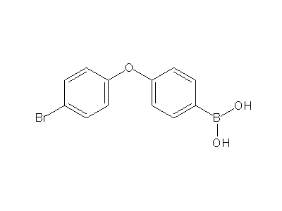 Chemical structure of 4-(4-bromophenoxy)phenylboronic acid