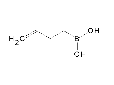 Chemical structure of but-3-enylboronic acid