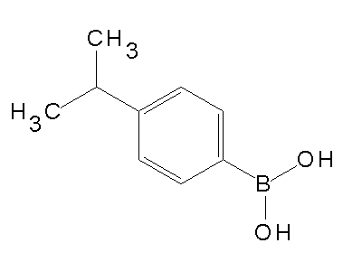 Chemical structure of 4-isopropylphenylboronic acid