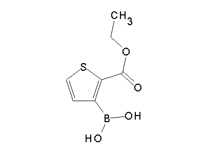 Chemical structure of 2-(ethoxycarbonyl)-3-thienylboronic acid