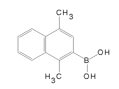 Chemical structure of 1,4-dimethyl-2-naphthaleneboronic acid